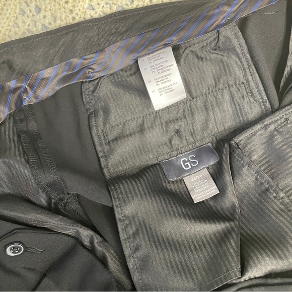 4 Pair GS Perfect Fit 46x28 Work Pants Blue Gray Pleated Front Double Button - Picture 13 of 16